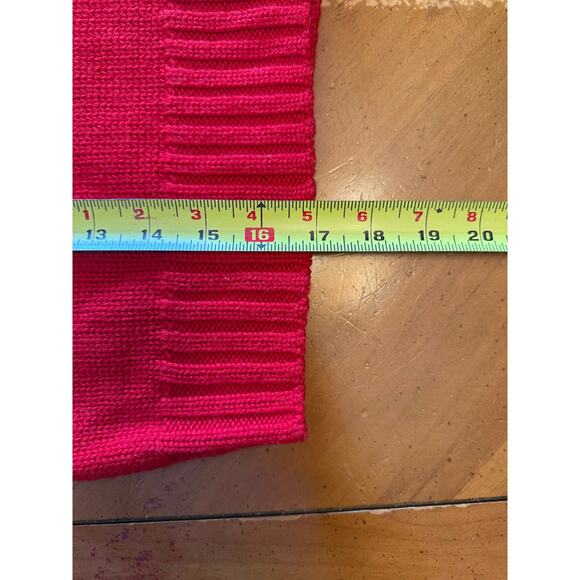 Aritzia Wilfred Free Harper Sweater Merino Wool Turtleneck Bright Red Size Small - Picture 13 of 13